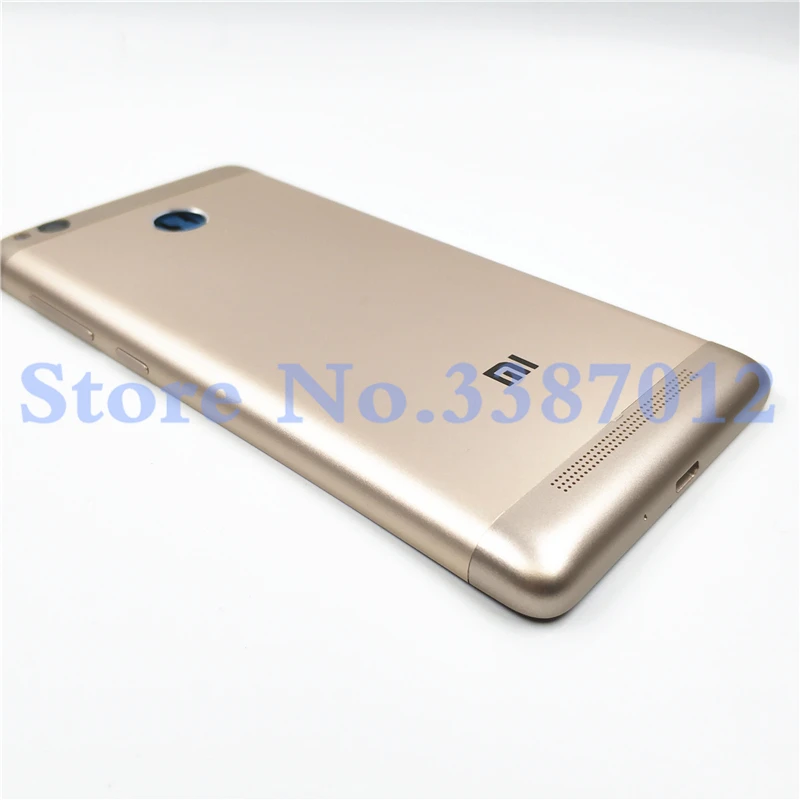 Redmi3 Pro металлический чехол для Xiaomi Redmi 3 Pro задняя Корпус батареи запасные части с боковыми кнопками