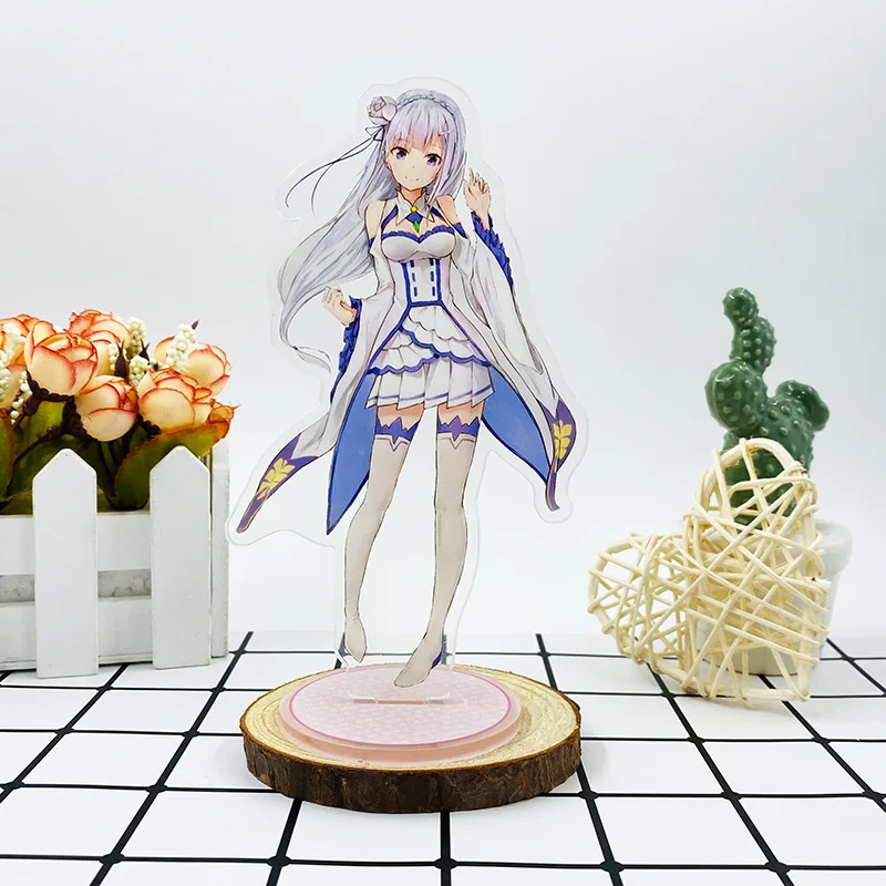 Re: жизнь в другом мире от нуля акриловая модель на подставке игрушки Аниме Rem Ram