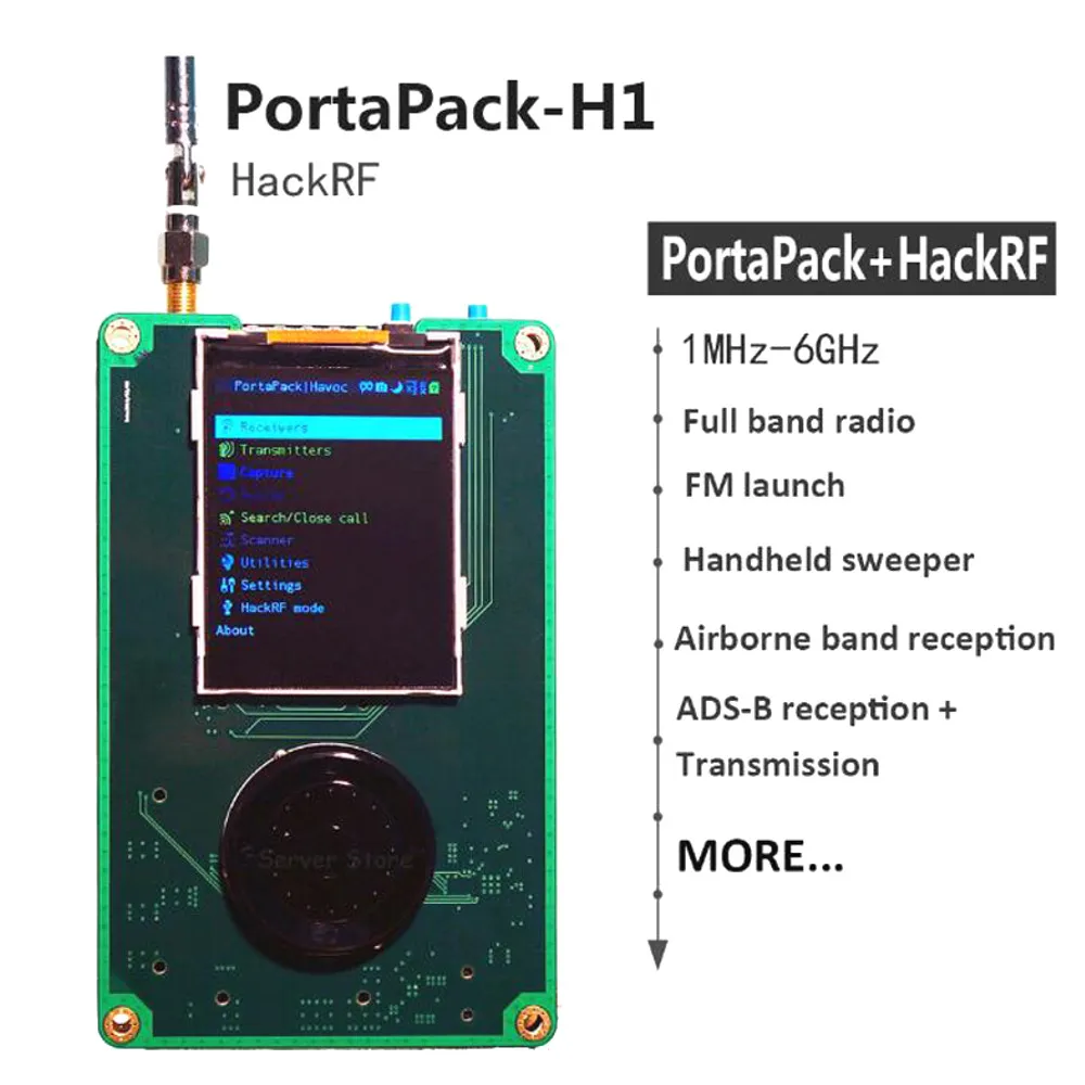 PortaPack H1 для HackRF One 1 МГц-6 ГГц SDR приемник и передача AM FM SSB ADS-B SSTV Ham радио приемопередатчик