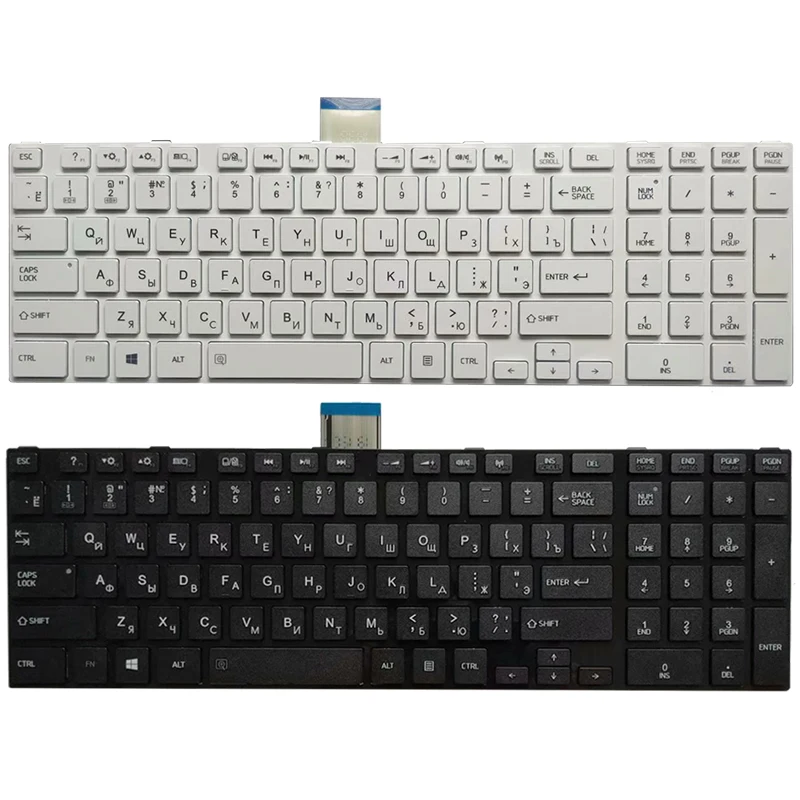 Laptop Keyboard L850D L855 Toshiba Satellite Russian NEW for L850/L850d/P850/.. Black/white