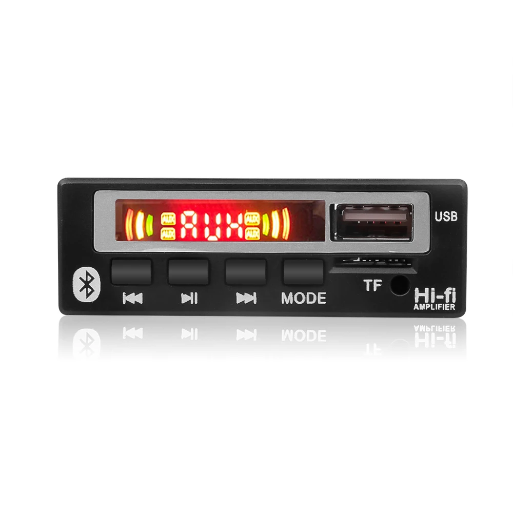 Kebidu 5 в 12 В беспроводной Bluetooth 5,0 MP3 WMA WAV декодер плата аудио модуль цветной экран USB TF FM радио для автомобиля аксессуары