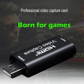 

Mini Video Capture Card USB 2.0 HDMI Video Grabber Record Box fr PS4 Game DVD Camcorder HD Camera Recording Live Streaming
