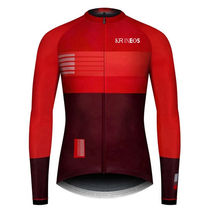 Демисезонная велосипедная одежда с длинными рукавами Мужская Maillot