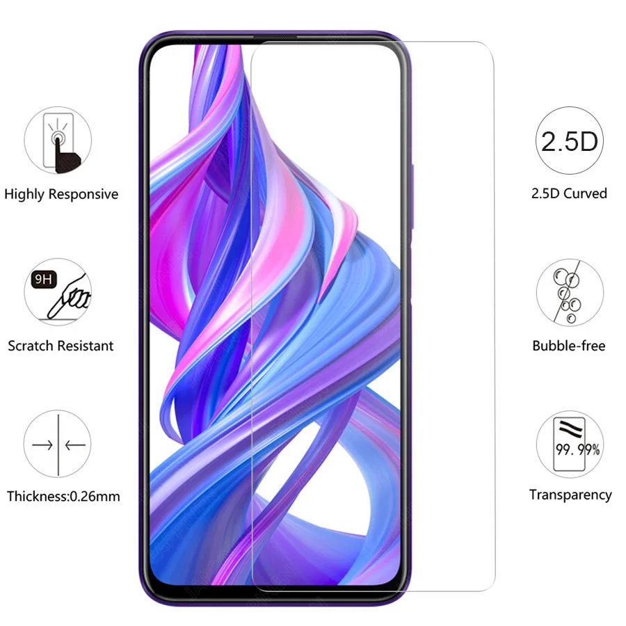 

2.5D 9H Tempered Glass for Huawei Honor 9X Screen Protector Clear Glass for Huawei Honor 9X Pro