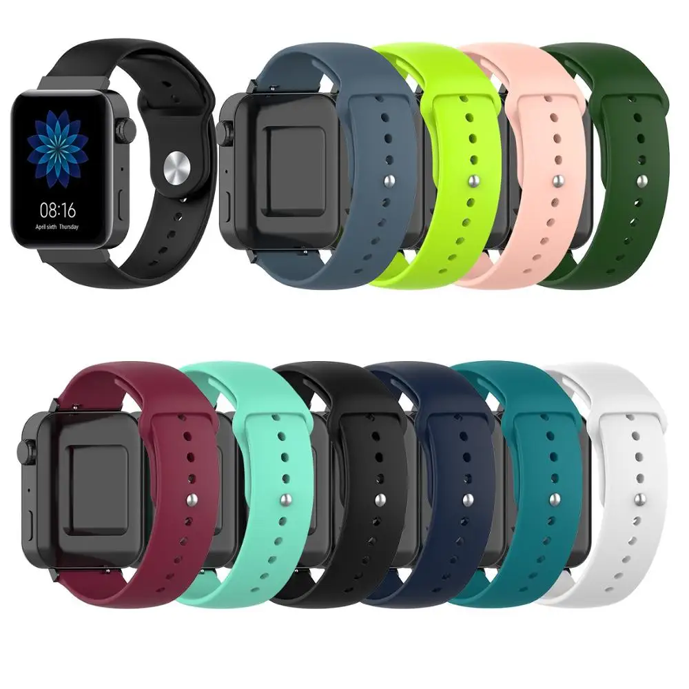 Для Xiao mi Watch band спортивный силиконовый браслет Смарт-часы сменный ремешок