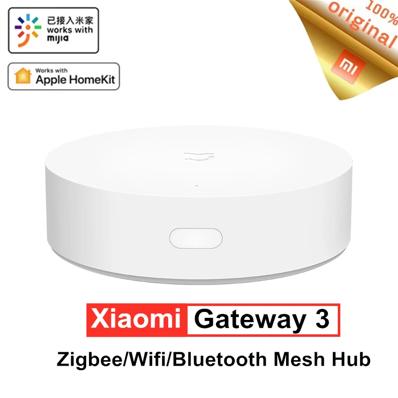 Шлюз Xiaomi Mijia для умного дома многорежимный ZigBee Wi-Fi Bluetooth сетевой хаб работает с