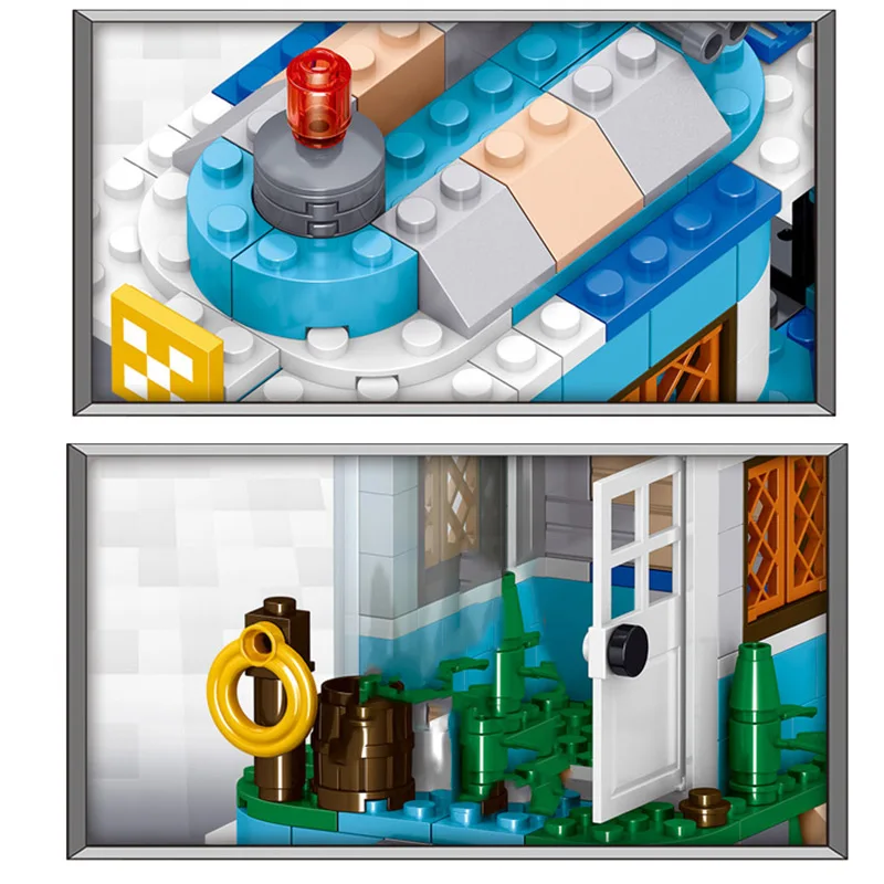 Technic Creators Designed My World City Series Static Building Blocks Water Sea View Housel Brick Children's Holiday Toy Gift Technic Creators Designed My World City Series Static Building Blocks Water Sea View Housel Brick Children's Holiday Toy Gift