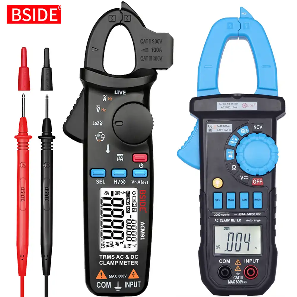 Bside Dc Acクランプメーターデジタルマルチメータ車の修理キット真の実効値オートレンジ電圧計電流計 100a 1ma精度電流テスター Clamp Meter Dc Currentmeter Clamp Aliexpress