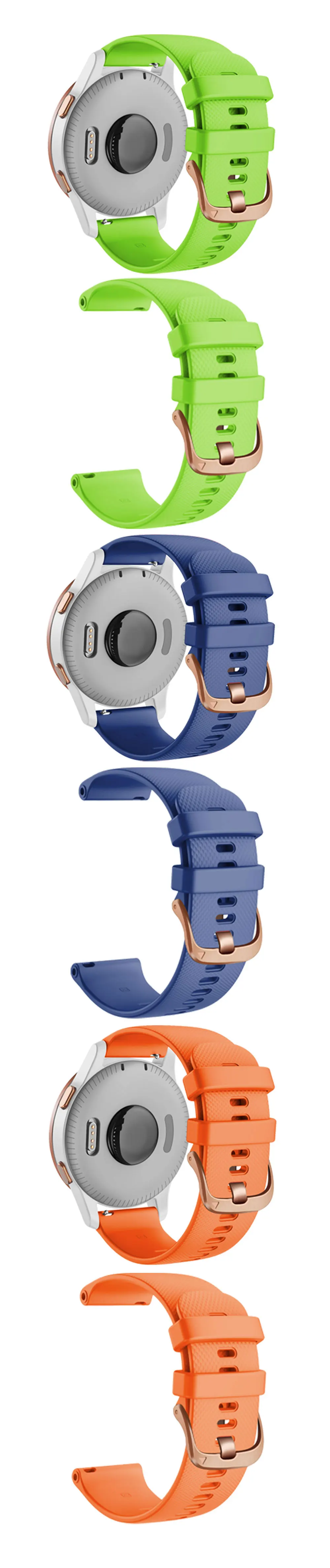 18 20 22mm Smart Uhr Armband Für Garmin Venu 2S 2 Plus 2Plus/Vivoactive 3S 4S 3 4 Silikon Band Armband Armband Armband – Detail 3