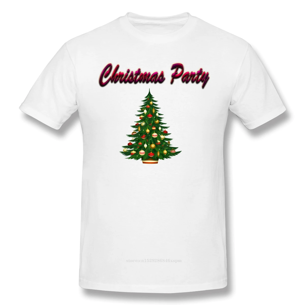 

2019 Merry Christmas Tree Men's Basic Short Sleeve T-Shirt 3D Print t shirt Cotton Funny T-shirt home Top Tees