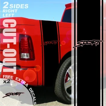 

For 1500 2500 3500 Truck Bed Side Stripe Dodge Ram SPORT Vinyl Decal Sticker 017A