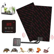 Pet réptil aquecimento almofada quente controle de temperatura aquecimento esteira pet hamster aquecimento almofada quente esteira pet ferramenta 23/46/86/130/163w