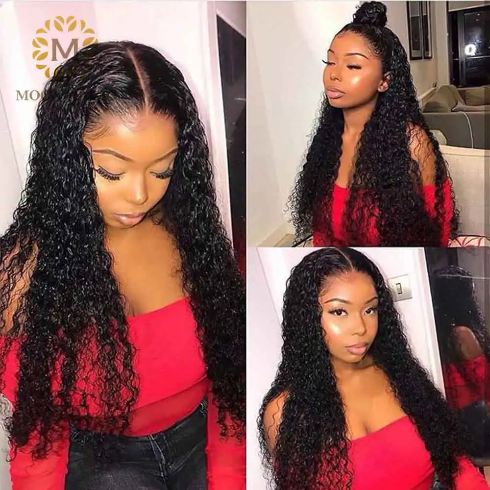 

Fake Scalp Wig Curly HD Transparent Lace Wigs Preplucked Skin Melt Lace Front Human Hair Wigs Glueless Invisible Lace Front Wigs