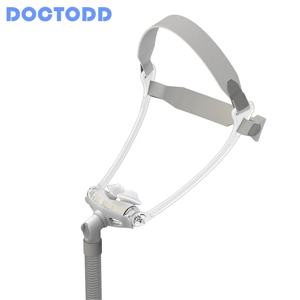 

DOCTODD CPAP Pillow Mask CPAP Nasal Pillow Systems CPAP Mask for Anti Snoring COPD APNEA With Free Headgear SML Universal Sizes
