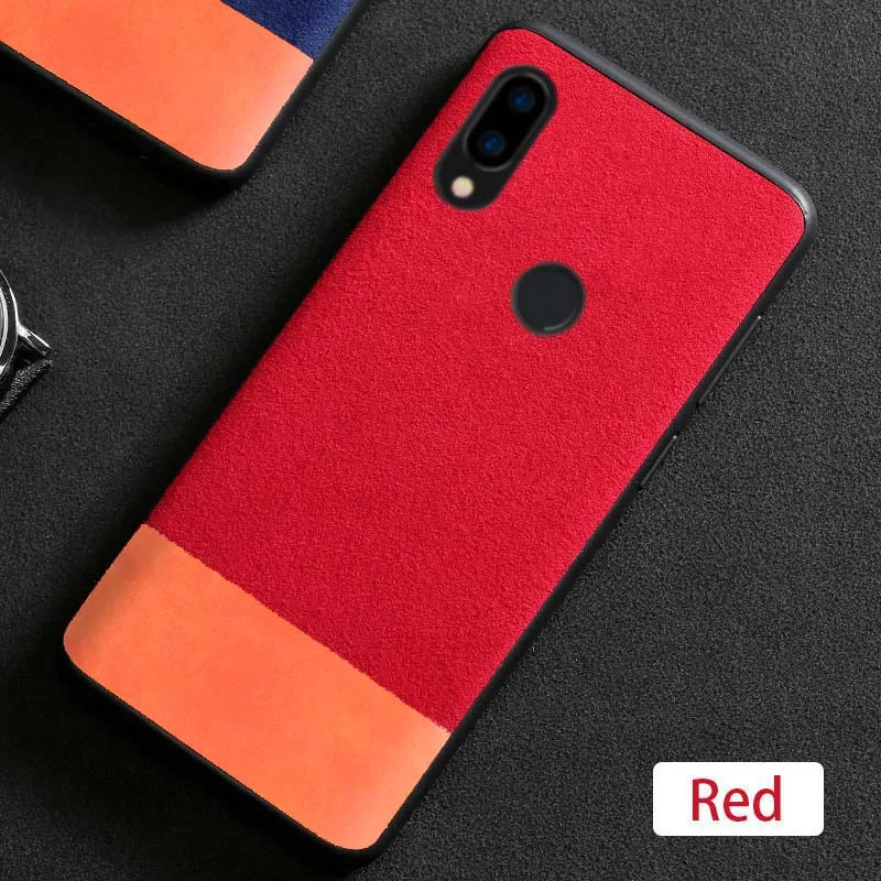 Чехол для телефона для Xiaomi mi 8 9 SE 9T A1 A2 A3 F1 для Red mi Note 5 6 7 Pro 7A замшевый чехол для mi x 2s Max 3 чехол с текстурой - Цвет: Red