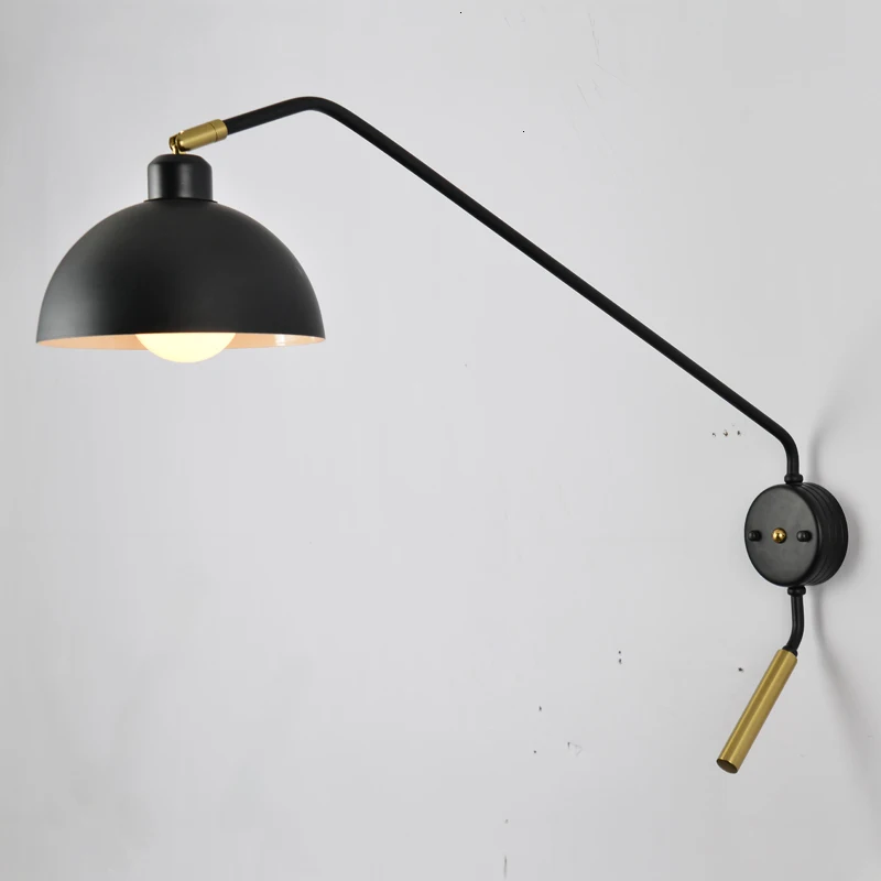 

Loft Vintage industrial jielde long Arm adjustable Wall Lamp Reminisce Retractable E14 LED wall lights for bedroom living room