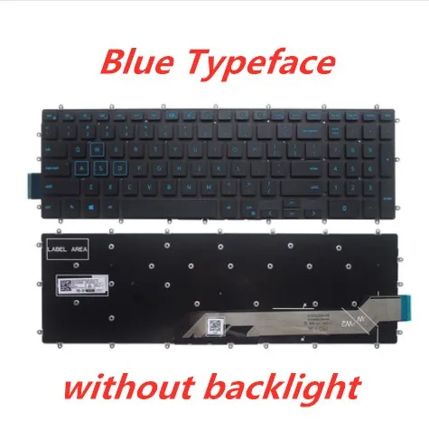 Ноутбук английская клавиатура для ноутбука Dell 15 7566 5567 7567 5665 15-7000 G3-3579 3779 G5-5587 Тетрадь замена Раскладка клавиатуры - Цвет: same as picture