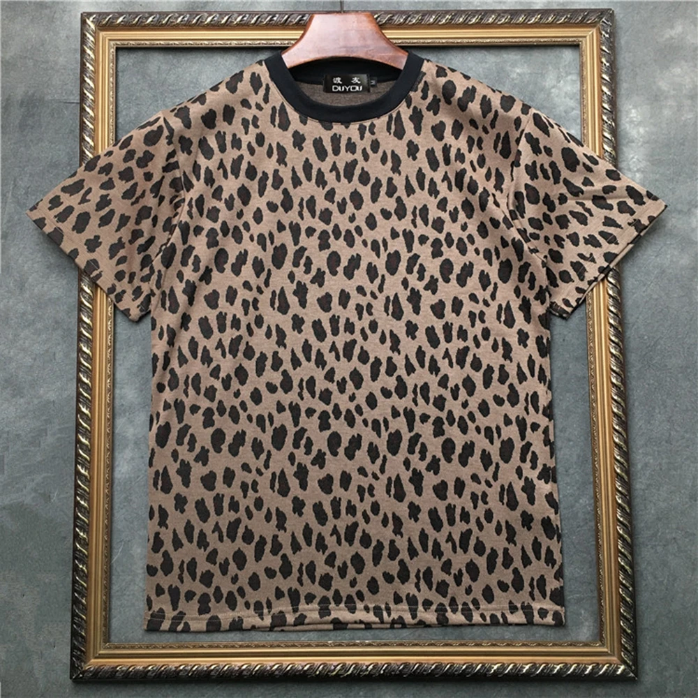 

marcelo barrett Men's Short-sleeved T-shirt Covered with leopard prints Women T SHIRTS|Streetwear 2191001556