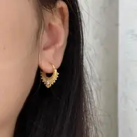 HECHENG 1 para mini klips do ucha hurtownia CZ koronki projekt etniczne kolczyki złoty kolor srebrny miedź biżuteria dla kobiet dziewczyn
