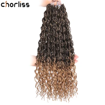 

22inch Crochet Kinky Curly Braids High Temperature Fiber Crochet Braids Synthetic Hair Extension Crochet Box Braids Crochet Hair