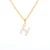Exquisite Zircon Letters Initial Necklace For Women Men Water Wave Chain A-Z Alphabet Pendant Necklace Couple Jewelry Gifts 13