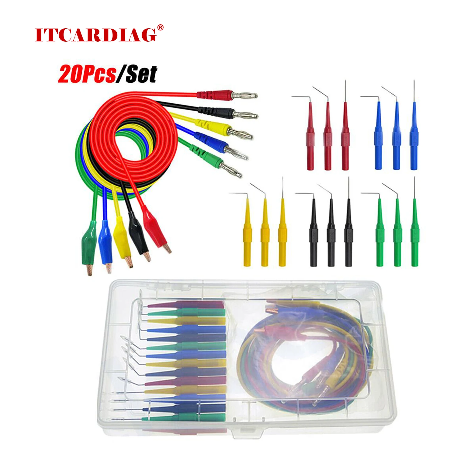 

20pcs/set 2019 New 30V /1A SG Test Tool Aid 23500 Back Probe Kit Identified Probe for Automotive