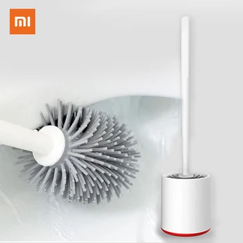 

Xiaomi Mijia Yijie Vertical Storage Soft Glue Bristles Toilet Brushes And Holder Cleaner Set Silica Bathroom Cleaning Tool