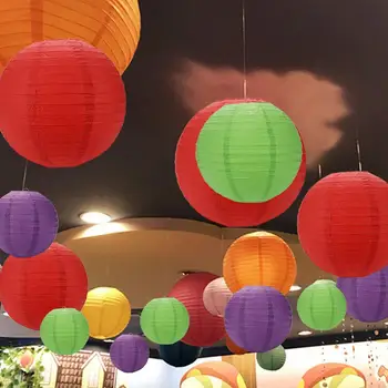 

Festivous Paper Paper Lanterns Honeycomb Balls Ornaments Gift Hanging Good Luck Beautiful 10Pcs/Set Wedding Party Celebration