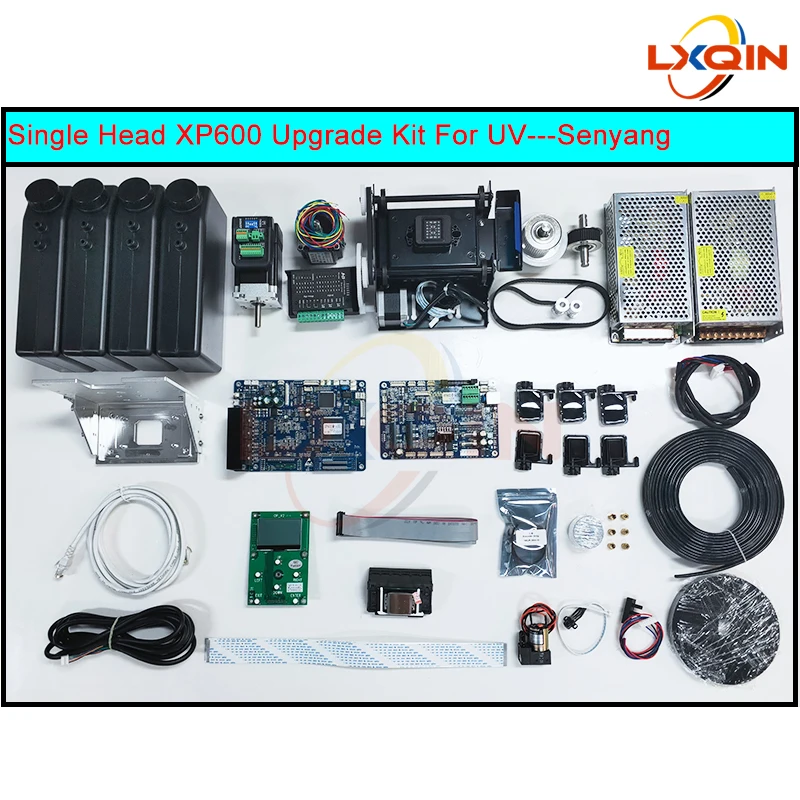 

Комплект для преобразования УФ LXQIN Senyang xp600 для принтера XP600, комплект для модернизации с одной головкой для УФ-принтера, чернила UV CMYK