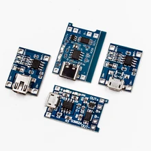 Type-c/Micro USB 5V 1A 18650 TP4056 модуль зарядного устройства литиевой батареи зарядная плата с защитой двойные функции 1A li-ion