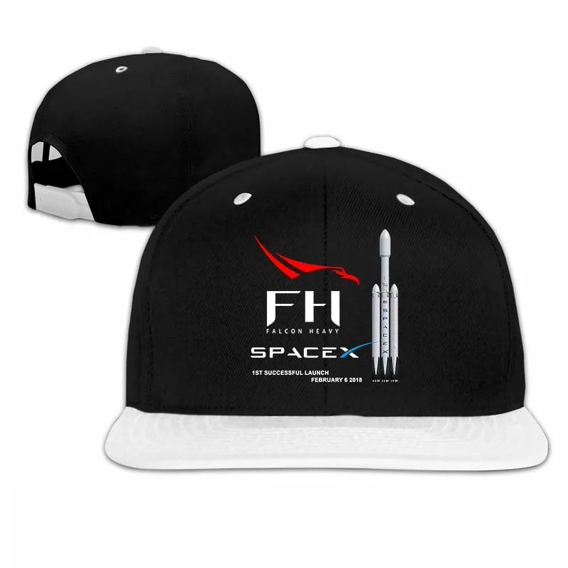 SpaceX Falcon Heavy Elon Musk черная Молодежная(2) бейсболка для мужчин и женщин Кепка для водителя грузовика модная Регулируемая Кепка - Цвет: 5-White