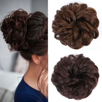

LUPU classical Headdress hair Accessory Bun Hair Piece Scrunchie Updo Wrap Ponytail For Women