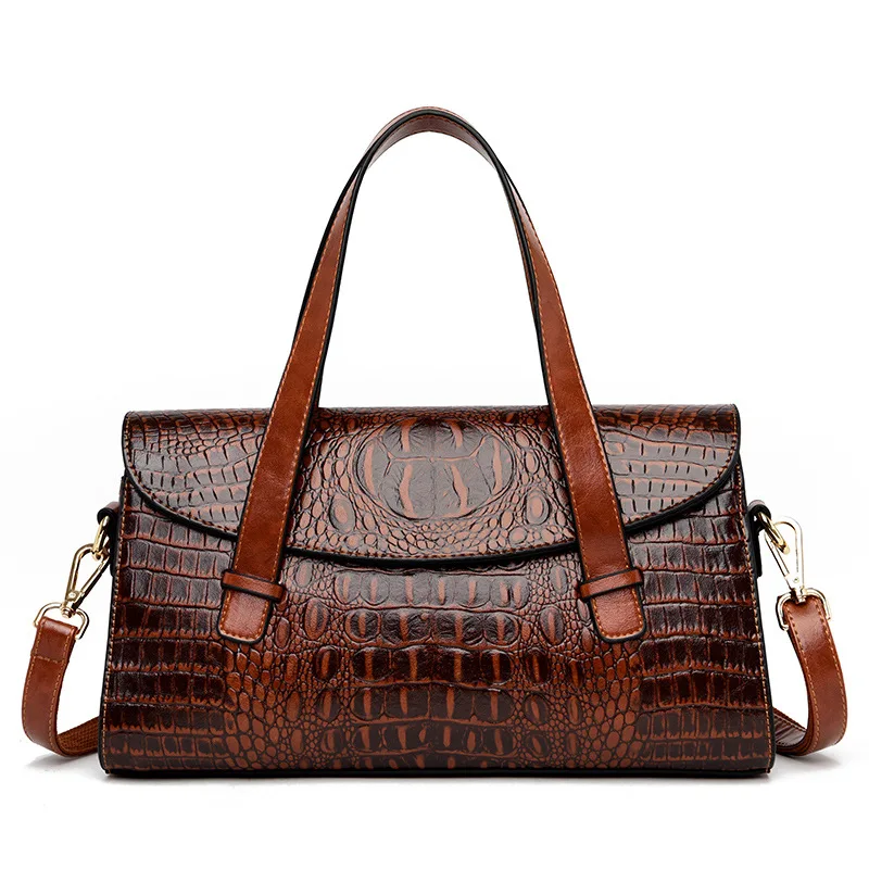 Luxury 3 Sets Fashion High Quality Leather Women Tote Handbag Crocodile  Pattern Female Brand Designer Shoulder Messenger Bags - AliExpress