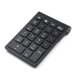 Escritório teclado preto 22 teclas mini numpad sem fio bluetooth compatível teclado numérico suporte windows ios sistema android