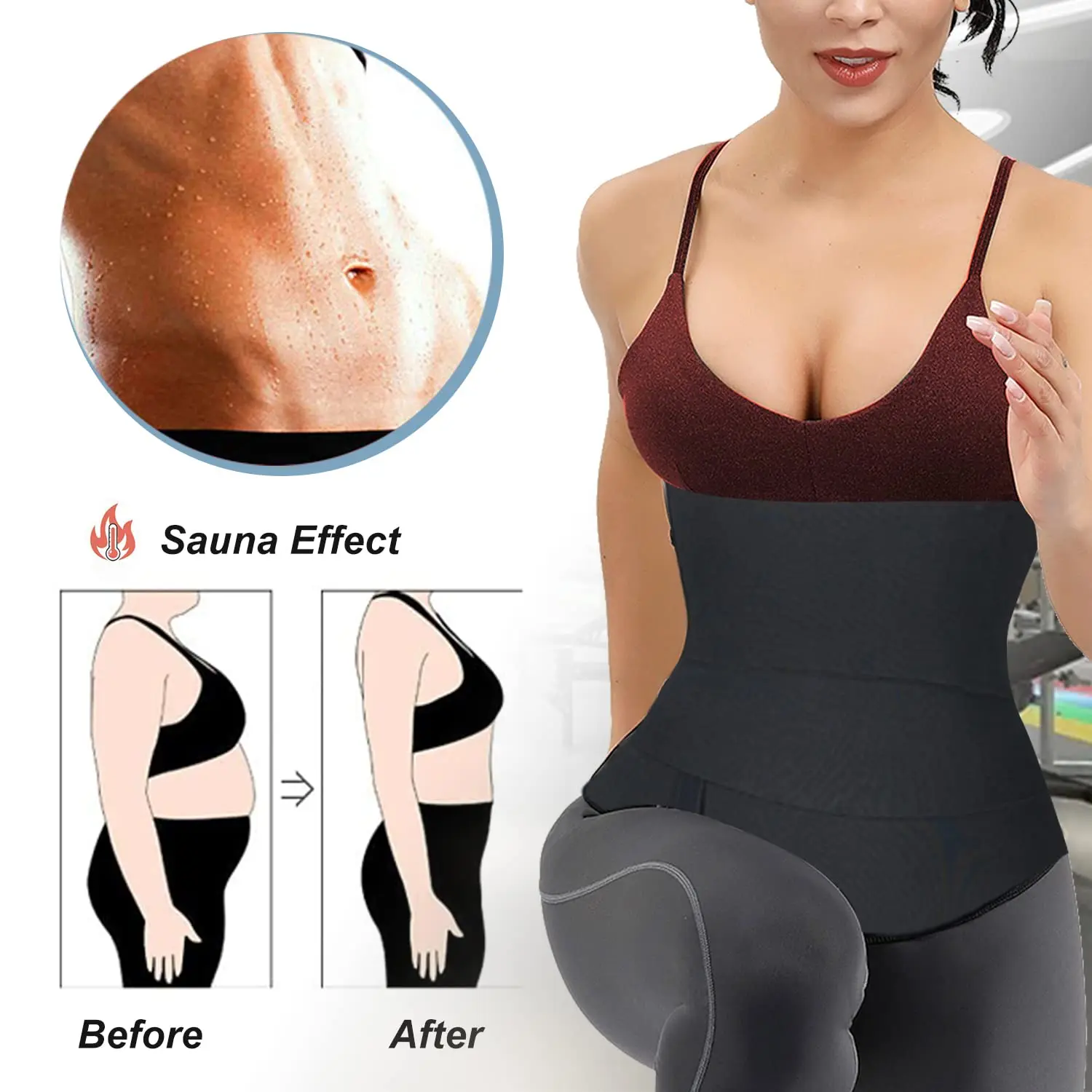 Snatch Me Up Bandage Wrap Waist Trainer For Women Lower Belly Fat Waist Wraps For Stomach Wraps Post Partum Sauna Belt Plus Size shapewear bodysuit