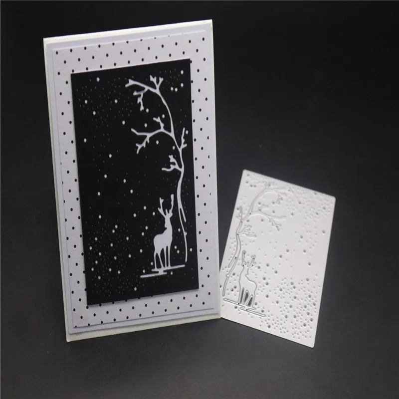 

Metal Cutting Dies Christmas Deer Stencils for DIY Scrapbook Photo Album Paper Card Decorative Craft Embossing Die Cuts