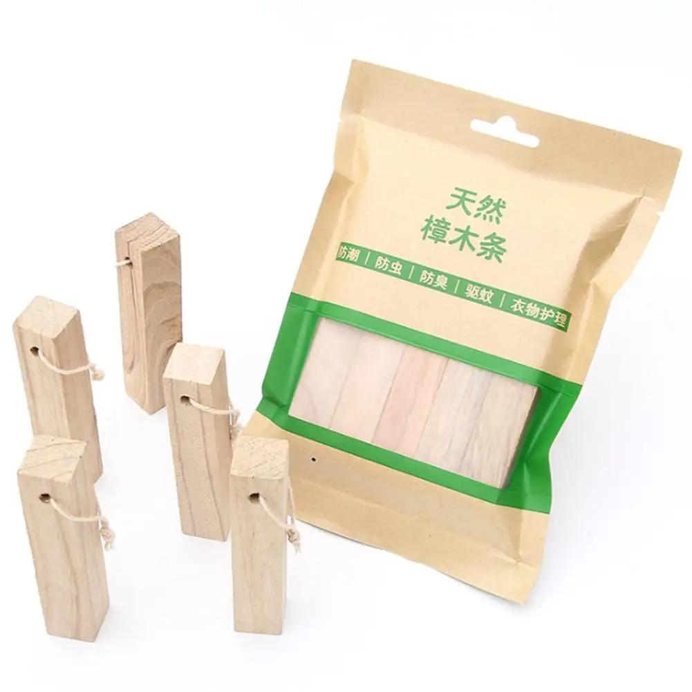

5pcs Mildew Health Pest Control Wood Ball Wardrobe Clothes Drawer Moth Insect Camphor Bug Repellent Natural Wood Camphor Block #