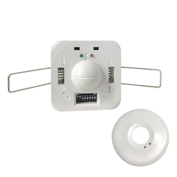 

High Quality Microwave radar sensor 220V-240V Ceiling human body induction switch dark outfit embedded Auto On Off Lights Lamps
