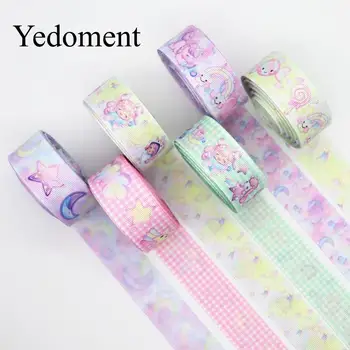 

10 Yards 1'' 25MM Two Sided Lovely Dream Printed Grosgrain Ribbons For Hair Bows DIY Handmade Materials Y19112702