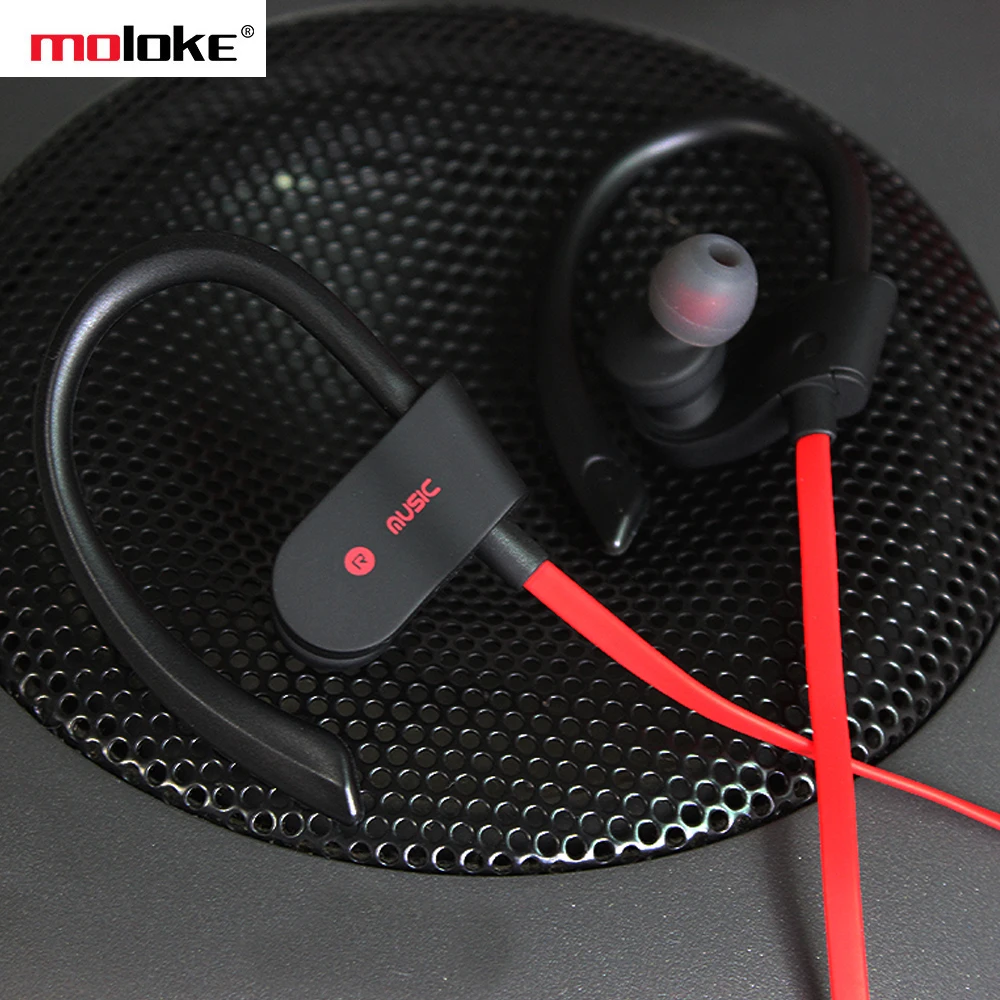 Moloke 56 S, Спортивная Bluetooth гарнитура, 5,0, беспроводные наушники, висячие, стерео, бинауральные, с эффектом сабвуфера, IPX5, водонепроницаемые