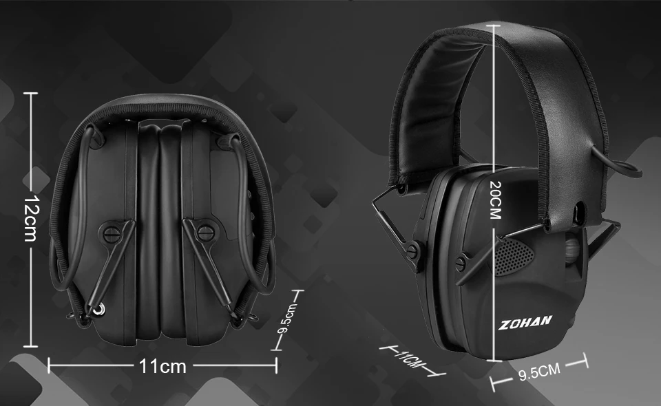 Zohan earmuff eletrônico nr2db caça earmuffs tiro