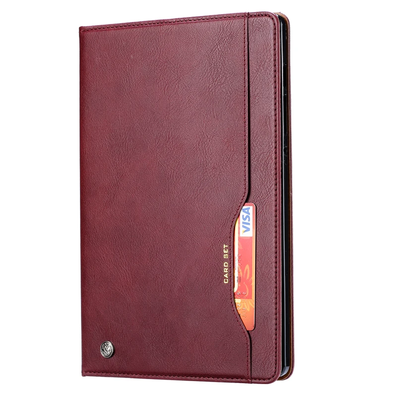Wine Red Для samsung Tab 10," S6 Флип Бумажник кожаный чехол простой бизнес Стенд смарт-чехол для планшета для samsung Galaxy Tab S6 T865 - Цвет: Wine Red