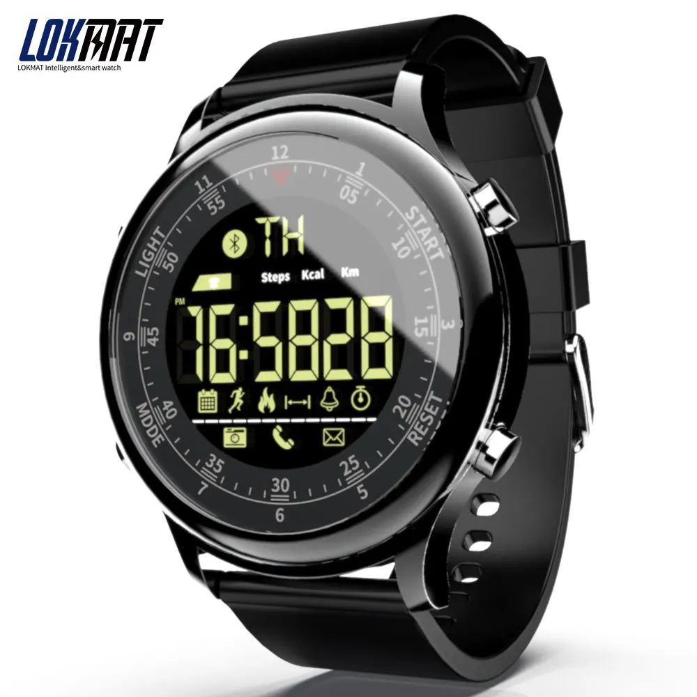 Cheap LOKMAT Bluetooth Smart Watch Waterproof Sport Men Digital Clock Ultra long Standby Call Reminder Smartwatch For Ios And Android