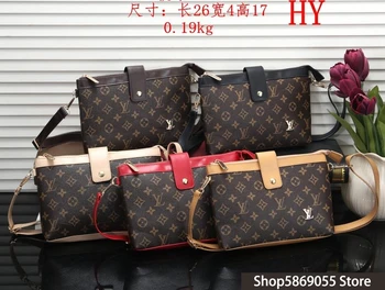 

Luxury Louis Vuitton LV- Leather Handbags Women Bags Designer Brand Women's Shoulder Bags Large Capacity Ladies Hand Bags L234