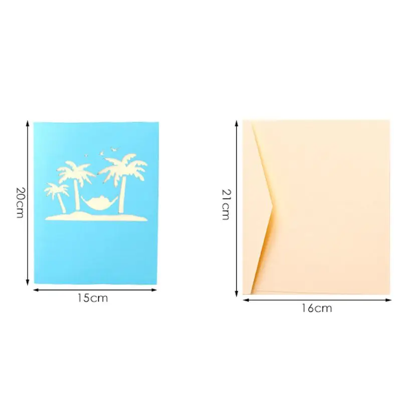  3D Pop Up Greeting Card Handmade Birthday Christmas Holiday Wedding Invitation 72XF - 4000389092872