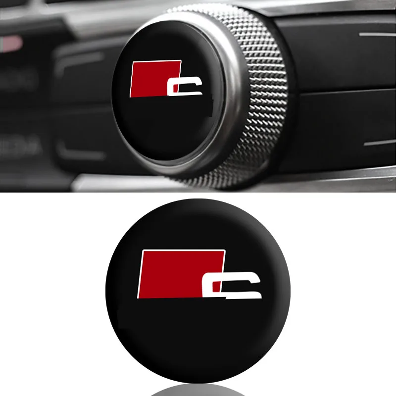 

1 Pcs Car Interior Button Sticker Car Badge Decoration Sticker for Audi A3 A4 A5 A6 S4 S5 S6 S7 Q3 Q5 Q7 C5 C6 B6 B7 B8 8p 8v