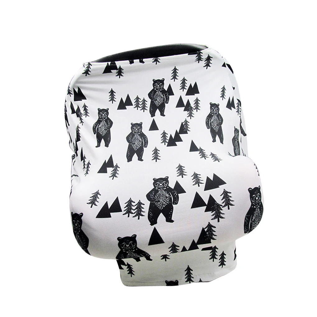 Шарф для кормления грудью эластичный Carseat Canopy детская коляска дышащий конфиденциальности Уход - Цвет: NO.8