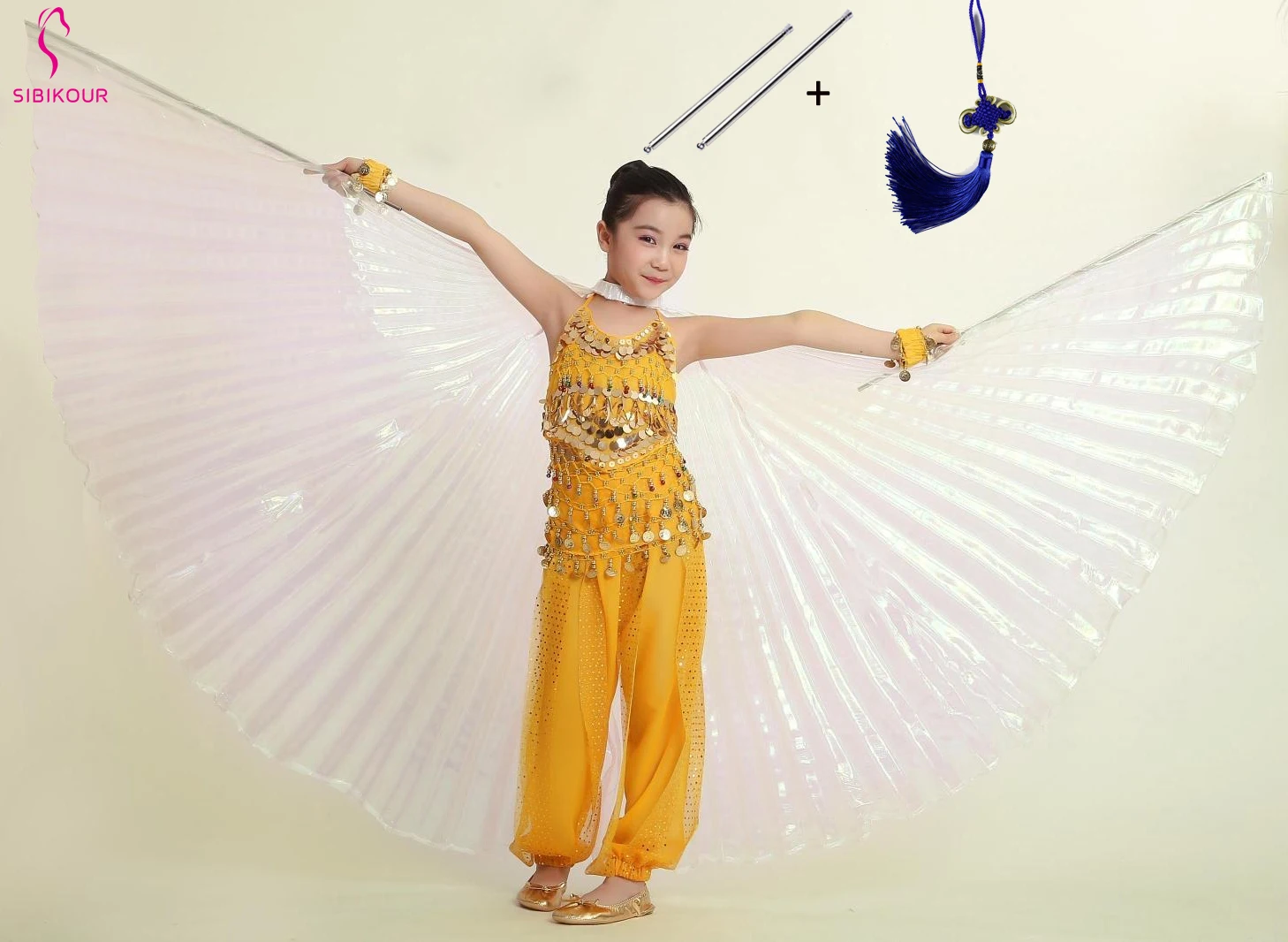 Крылья для танца живота с палочками для детей, Болливуд, Восточный дизайн, египетские крылья Isis, египетские крылья, костюм для танцев, аксессуары для девочек