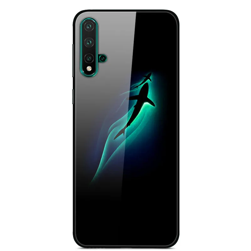 10 Чехол из закаленного стекла для huawei NOVA 5, Мягкий бампер с 3D принтом, чехол для huawei Nova 5 Pro, чехол для телефона Nova5 6,3", Чехол - Цвет: 10