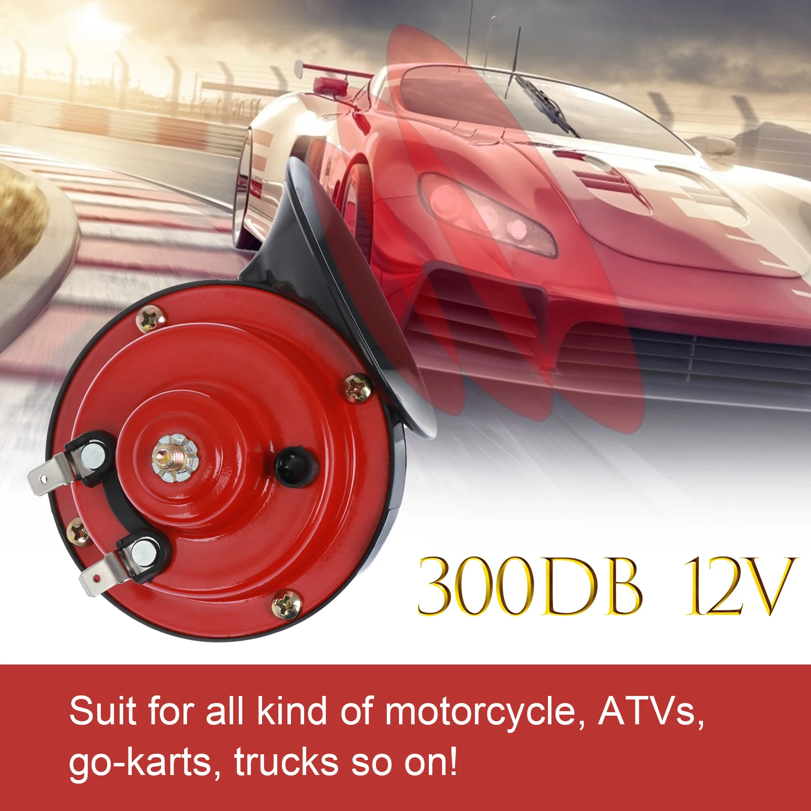 

2 Pack Snail Horn 130DB Super Loud Train Horn For Truck Boat Car Air